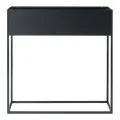 [en.casa] Blumenständer Joensuu Hochbeet Pflanzkübel Kräuterbeet Blumenkasten Pflanzkasten aus Stahl 80 x 80 x 25 cm Schwarz für drinnen und draußen - Thumbnail 6
