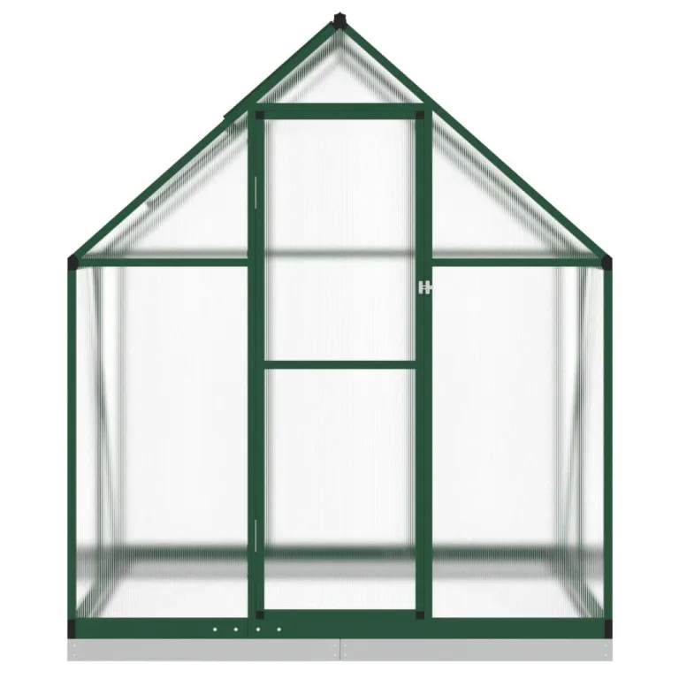 Rantry Gewächshaus-Rahmen mit grünem Sockel, 169 x 114 x 202 cm, aus Aluminium, Dekoration für Möbel, für Innen- und Außenbereiche, für Wohnzimmer und Büro – Bild 3