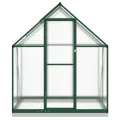 Rantry Gewächshaus-Rahmen mit grünem Sockel, 169 x 114 x 202 cm, aus Aluminium, Dekoration für Möbel, für Innen- und Außenbereiche, für Wohnzimmer und Büro - Thumbnail 3
