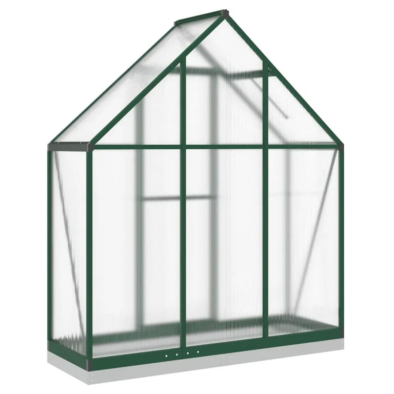 Rantry Gewächshaus-Rahmen mit grünem Sockel, 169 x 58 x 202 cm, aus Aluminium, Dekoration für Möbel, für Innen- und Außenbereiche, für Wohnzimmer und Büro – Bild 5