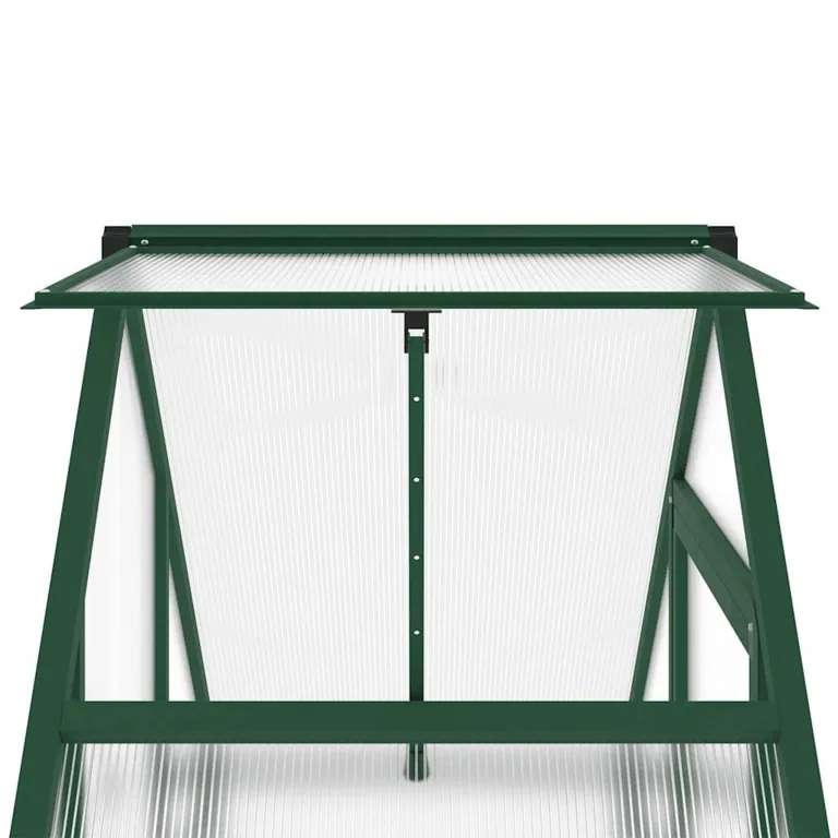 Rantry Gewächshaus-Rahmen mit grünem Sockel, 169 x 58 x 202 cm, aus Aluminium, Dekoration für Möbel, für Innen- und Außenbereiche, für Wohnzimmer und Büro – Bild 9
