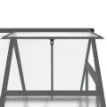 Rantry Gewächshaus-Rahmen mit anthrazitfarbenem Sockel, 169 x 114 x 202 cm, aus Aluminium, Dekoration für Möbel, für Innen- und Außenbereiche, für Wohnzimmer, Büro - Thumbnail 9