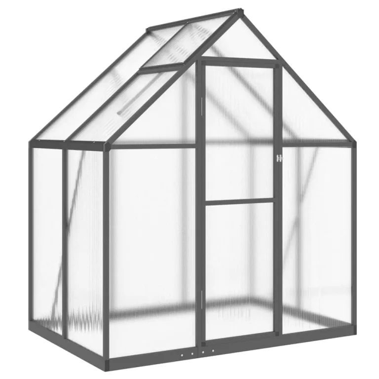 Rantry Gewächshaus mit Fundamentrahmen Anthrazit 169x114x195 cm Alu Rasen, Hof Model4005824 – Bild 2