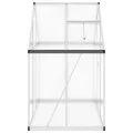 Rantry Gewächshaus-Rahmen mit silbernem Sockel, 169 x 114 x 195 cm, aus Aluminium, Dekoration für Möbel, für Innen- und Außenbereiche, für Wohnzimmer und Büro - Thumbnail 4