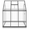 Rantry Gewächshaus-Rahmen mit anthrazitfarbenem Sockel, 169 x 169 x 202 cm, aus Aluminium, Dekoration für Möbel, für Innen- und Außenbereiche, für Wohnzimmer, Büro - Thumbnail 4