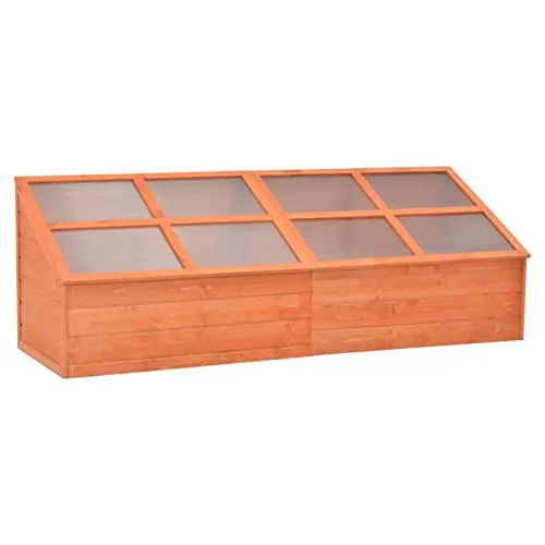 Homgoday Gewächshaus für den Garten, Gewächshaus aus Holz 180 x 57 x 62 cm, Gewächshaus für den Garten, Gewächshaus für den Garten, Gewächshaus für Pflanzen – Bild 8