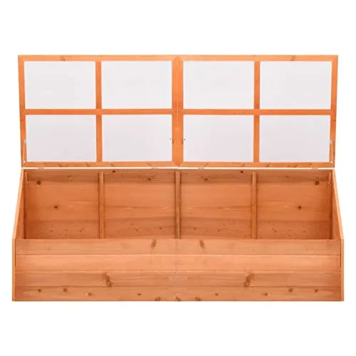 Homgoday Gewächshaus für den Garten, Gewächshaus aus Holz 180 x 57 x 62 cm, Gewächshaus für den Garten, Gewächshaus für den Garten, Gewächshaus für Pflanzen – Bild 10