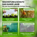 TTL GARDEN Vario 120 6xTunnelbogen System - 6er Set Folientunnel Bögen B 120 x H 140 cm zur Beetabdeckung - 4 mögliche Größen - rostfreie Stahl Tunnelbögen kunststoffbeschichtet + 30 Halteclips - Thumbnail 6