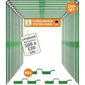 TTL GARDEN Vario 100 12xTunnelbogen System - 12er Set Folientunnel Bögen B 100 x H 120 cm zur Beetabdeckung - 4 mögliche Größen - rostfreie Stahl Tunnelbögen kunststoffbeschichtet + 60 Halteclips - Thumbnail 1
