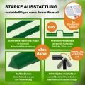 TTL GARDEN Vario 80 12xTunnelbogen System - 12er Set Folientunnel Bögen B 80 x H 100 cm zur Beetabdeckung - 4 mögliche Größen - rostfreie Stahl Tunnelbögen kunststoffbeschichtet - mit 60 Halteclips - Thumbnail 4