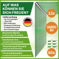 TTL GARDEN Vario 80 12xTunnelbogen System - 12er Set Folientunnel Bögen B 80 x H 100 cm zur Beetabdeckung - 4 mögliche Größen - rostfreie Stahl Tunnelbögen kunststoffbeschichtet - mit 60 Halteclips - Thumbnail 7