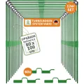 TTL GARDEN Vario 80 12xTunnelbogen System - 12er Set Folientunnel Bögen B 80 x H 100 cm zur Beetabdeckung - 4 mögliche Größen - rostfreie Stahl Tunnelbögen kunststoffbeschichtet - mit 60 Halteclips - Thumbnail 1