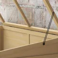 Outsunny Frühbeet aus Holz Gewächshaus 2-Stufiges Hochbeet mit Dachfenster, Doppeltür, Winddichtes Treibhaus, für Balkon, Garten, Natur, 103 x 61 x 103 cm - Thumbnail 8