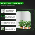 Grow-Zelt für Aerogarden, hydroponisches Anzuchtsystem, hochreflektierendes 600D-Diamant-Mylar-Gewebe mit Belüftungsfenster, Bodenschale für Indoor-Pflanzenanbau, 76,2 x 45,7 x 91,4 cm - Thumbnail 2