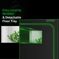 Grow-Zelt für Aerogarden, hydroponisches Anzuchtsystem, hochreflektierendes 600D-Diamant-Mylar-Gewebe mit Belüftungsfenster, Bodenschale für Indoor-Pflanzenanbau, 76,2 x 45,7 x 91,4 cm - Thumbnail 4
