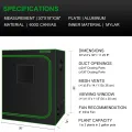 Grow-Zelt für Aerogarden, hydroponisches Anzuchtsystem, hochreflektierendes 600D-Diamant-Mylar-Gewebe mit Belüftungsfenster, Bodenschale für Indoor-Pflanzenanbau, 76,2 x 45,7 x 91,4 cm - Thumbnail 6