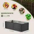 Amopatio Hochbeet Metall 2er-Set, Pflanzbeet Hochbeete für Garten, 180x90x60 cm, Hochbeete-kit 970 L für Gemüse Blumen Sukkulenten Kräuter, Blumenbeet & Pflanzentrog, Verzinkter Stahl, Schwarz - Thumbnail 5