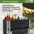 TRUTZHOLM Hochbeet aus Holz 80x30x68 cm Kräuterbeet mobiler Einsatz auf Rollen Feststellbremsen für Garten und Balkon, Kräuter oder Blumenkasten, mit Stauraum Fach, teilbar, zeitlos, flexibel - Thumbnail 6