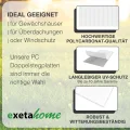 10x Gewächshausplatten 6mm I Polycarbonat Hohlkammerplatten für Gewächshäuser I PC Doppelstegplatten UV-beständig & bruchsicher I für Garten, Frühbeet uvm I 70cm x 150cm I Transparent - Thumbnail 4