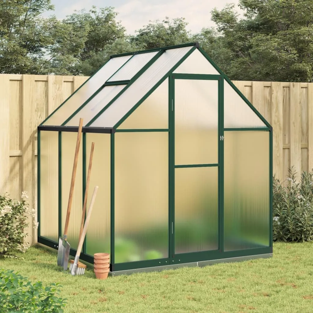 Rantry Gewächshaus für den Garten, Gestell Gewächshaus mit grünem Boden 169 x 169 x 202 cm aus Aluminium, Gewächshaus für den Garten, Gewächshaus für Pflanzen - Bild 1
