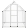 Rantry Gewächshaus für den Garten, Gestell Gewächshaus mit silbernem Fundament, 169 x 169 x 195 cm, aus Aluminium, Gewächshaus für den Garten, Gewächshaus für Pflanzen - Thumbnail 3