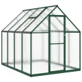 Rantry Gewächshaus für den Garten, Gestell Gewächshaus mit grünem Boden 224 x 169 x 195 cm aus Aluminium, Gewächshaus für den Garten, Gewächshaus für Pflanzen - Thumbnail 2