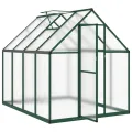Rantry Gewächshaus für den Garten, Gestell Gewächshaus mit grünem Boden 224 x 169 x 195 cm aus Aluminium, Gewächshaus für den Garten, Gewächshaus für Pflanzen - Thumbnail 6