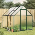 Rantry Gewächshaus für den Garten, Gestell Gewächshaus mit grünem Boden 224 x 169 x 195 cm aus Aluminium, Gewächshaus für den Garten, Gewächshaus für Pflanzen - Thumbnail 1