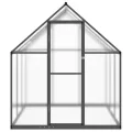 Rantry Gewächshaus für den Garten, Gestell Gewächshaus mit anthrazitfarbenem Fundament, 169 x 169 x 195 cm, aus Aluminium, Gewächshaus für den Garten, Gewächshaus für Pflanzen - Thumbnail 3