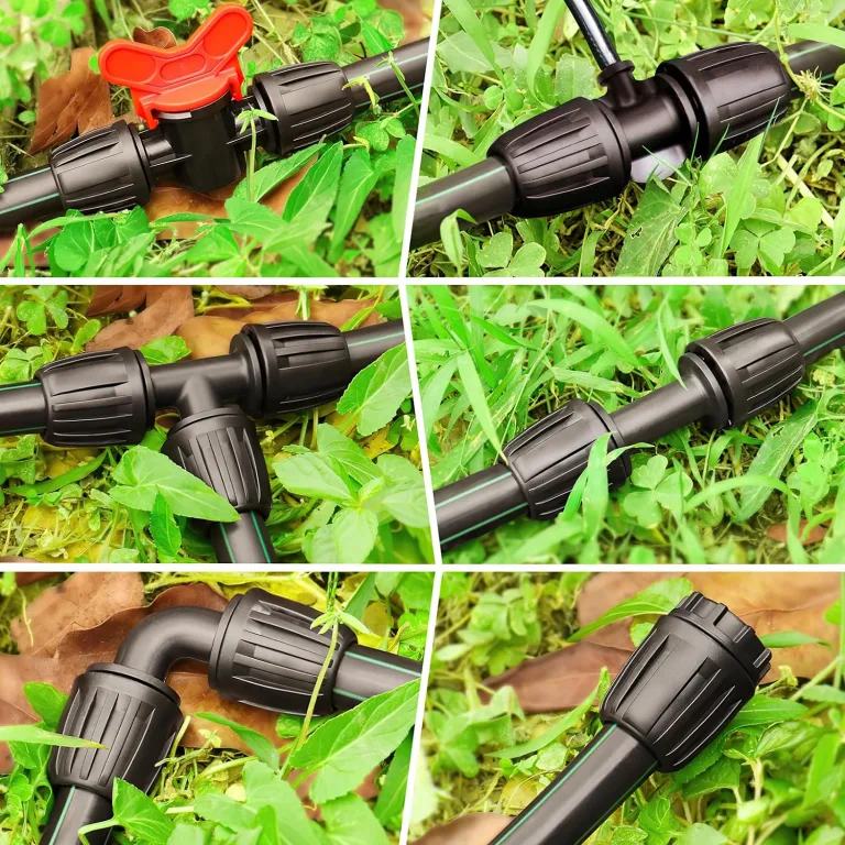 Bewässerungsarmaturen Kit für 1/2" Tropfschläuche für 13/16mm Bewässerungsschläuche 22Stk Gartenbewässerung Barbed Anschluss Bewässerungssystem Micro Drip Verbinder – Bild 5