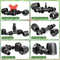 Bewässerungsarmaturen Kit für 1/2" Tropfschläuche für 13/16mm Bewässerungsschläuche 22Stk Gartenbewässerung Barbed Anschluss Bewässerungssystem Micro Drip Verbinder - Thumbnail 2