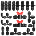 Bewässerungsarmaturen Kit für 1/2" Tropfschläuche für 13/16mm Bewässerungsschläuche 22Stk Gartenbewässerung Barbed Anschluss Bewässerungssystem Micro Drip Verbinder - Thumbnail 1
