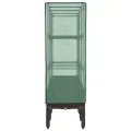 vidaXL Hochbeet mit Gewächshaus-Aufsatz, Pflanzbeet mit Eisenrohr-Rahmen, Gemüsebeet für Garten Terrasse Balkon, Pflanzkasten Frühbeet, Rattan-Optik - Thumbnail 7