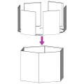 vidaXL Pflanzkübel, Blumenkübel mit Offenem Boden, Hochbeet Gemüsebeet für Garten Terrasse, Pflanzkasten Blumenkasten Kompostbehälter, Schwarz Sechseckig Stahl - Thumbnail 5