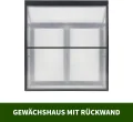 Anlehngewächshaus Tomaten Gewächshaus 130x55x140cm Aluminium Beistell-Gewächshaus, Treibhaus Gartenhaus Frühbeet mit Rückwand, Winterfest Klein, Minigewächshaus, Schwarz - Thumbnail 5