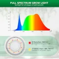 SANSI Pflanzenlampe LED Vollspektrum für Zimmerpflanzen, IP54 Wasserdichte Pflanzenleuchte Lichterkette mit 6 Stücke E27 12W Wachstumslampe Birnen für Gewächshaus, Sämling, Blumen, Gemüse (6,7 Meter) - Thumbnail 3