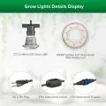 SANSI Pflanzenlampe LED Vollspektrum für Zimmerpflanzen, IP54 Wasserdichte Pflanzenleuchte Lichterkette mit 6 Stücke E27 12W Wachstumslampe Birnen für Gewächshaus, Sämling, Blumen, Gemüse (6,7 Meter) - Thumbnail 14