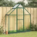 IKAYAA Gewächshaus Aluminium mit Fundament Gartenhaus Winterfest Gewächshaus Glas Glashaus Garten Tomatenhaus Frühbeet und Pflanzenhaus 224 x 169 x 195 cm Anthrazit und transparent - Thumbnail 10