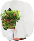 1 Stück Winterschutz für Pflanzen Frostschutz Schutzhülle Winterschutz Kübelpflanzensack mit Zugband, Wiederverwendbar Winter Pflanzenschutzsack Atmungsaktiv Reißfest 160x240CM (Beige) - Thumbnail 8