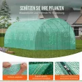 VEVOR Foliengewächshaus, 590 x 295 x 198 cm, Tomatengewächshaus, Treibhaus mit verzinktem Stahlrahmen, grüner PE-Abdeckung, aufrollbarer Reißverschlusstür und 12 Fenstern für den Außenbereich - Thumbnail 3