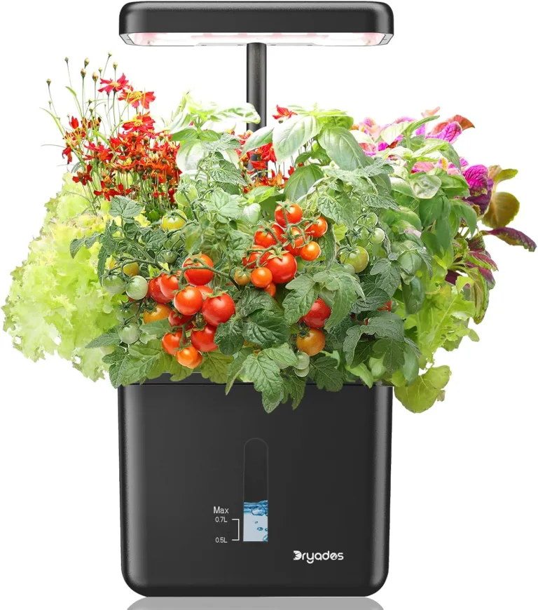 Indoor-Garten Kleines intelligentes Boden-Gartenbau System mit 17-Watt-LED-Wachstumslampe, Automatischer Timer, Selbstbewässernder Pflanztopf, Geschenkideen für Mütter und Frauen(Ohne Samen & Erde) – Bild 15