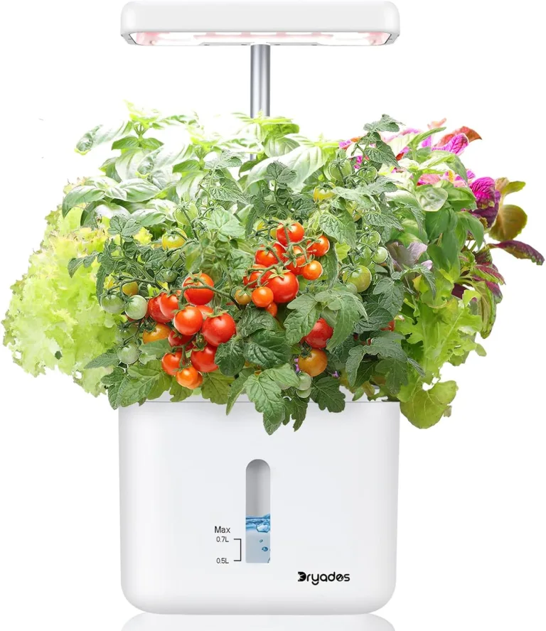 Indoor-Garten Kleines intelligentes Boden-Gartenbau System mit 17-Watt-LED-Wachstumslampe, Automatischer Timer, Selbstbewässernder Pflanztopf, Geschenkideen für Mütter und Frauen(Ohne Samen & Erde) – Bild 1
