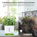 Indoor-Garten Kleines intelligentes Boden-Gartenbau System mit 17-Watt-LED-Wachstumslampe, Automatischer Timer, Selbstbewässernder Pflanztopf, Geschenkideen für Mütter und Frauen(Ohne Samen & Erde) - Thumbnail 4