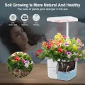 Indoor-Garten Kleines intelligentes Boden-Gartenbau System mit 17-Watt-LED-Wachstumslampe, Automatischer Timer, Selbstbewässernder Pflanztopf, Geschenkideen für Mütter und Frauen(Ohne Samen & Erde) - Thumbnail 5