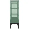 Hochbeet mit Gewächshaus-Aufsatz Pflanzkasten mit Gewächshaus Kräuterbeet Blumenbeet Frühbeet für Garten Pflanzenbeet Anzuchtbeet Gartenbeet Gemüsebeet Wetterfest Schwarz 160x40x140 cm PP - Thumbnail 5