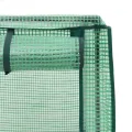 Hochbeet mit Gewächshaus-Aufsatz Pflanzkasten mit Gewächshaus Kräuterbeet Blumenbeet Frühbeet für Garten Pflanzenbeet Anzuchtbeet Gartenbeet Gemüsebeet Wetterfest Schwarz 160x40x140 cm PP - Thumbnail 7