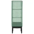 Hochbeet mit Gewächshaus-Aufsatz Frühbeet für Garten Pflanzkasten mit Gewächshaus Kräuterbeet Blumenbeet Pflanzenbeet Anzuchtbeet Gartenbeet Gemüsebeet Wetterfest Schwarz 40x40x140 cm PP - Thumbnail 5