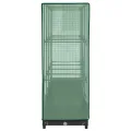 Hochbeet mit Gewächshaus-Aufsatz Anzuchtbeet Pflanzkasten mit Gewächshaus Gartenbeet Gemüsebeet Wetterfest Kräuterbeet Frühbeet für Garten Blumenbeet Pflanzenbeet Schwarz 160x40x123 cm PP - Thumbnail 5