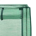 Hochbeet mit Gewächshaus-Aufsatz Anzuchtbeet Pflanzkasten mit Gewächshaus Gartenbeet Gemüsebeet Wetterfest Kräuterbeet Frühbeet für Garten Blumenbeet Pflanzenbeet Schwarz 160x40x123 cm PP - Thumbnail 7