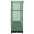 Hochbeet mit Gewächshaus-Aufsatz Pflanzenbeet Anzuchtbeet Pflanzkasten mit Gewächshaus Gartenbeet Gemüsebeet Wetterfest Kräuterbeet Frühbeet für Garten Blumenbeet Schwarz 120x40x123 cm PP - Thumbnail 5